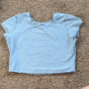 Bombshell Sportswear Light Blue Crop Top